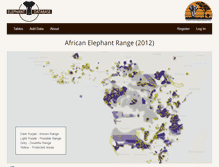 Tablet Screenshot of elephantdatabase.org